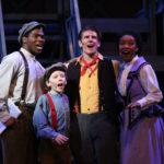 Marcel Daly, Winston Schneider, Andrew Wright and Torisa Walker in Newsies