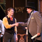 Andrew Wright and Jonathan Algeroy in Newsies