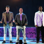 Jake Parker, Howard Dorough and Marcel Daly perform the final number in HOWIE D: BACK IN THE DAY
