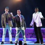 Jake Parker, Howard Dorough and Marcel Daly perform the closing number of HOWIE D: BACK IN THE DAY